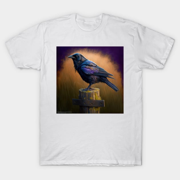 Crow #001 T-Shirt by thewandswant